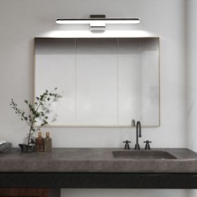 Modern Bathroom Light Fixtures Dimmable LED Vanity Lights Chrome Lamps For Bathover Mirror 24 Inch Vanity Sconces Indoor 12W Bar Lighting For Bathroom