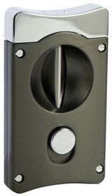 Caseti Wedge V Cigar Cutter - Gunmetal - CACU137GM
