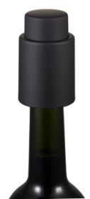 Visol Vacustopper Black Rubberized Wine Stopper Pump - VAC380BK