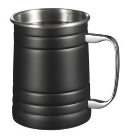 Visol 16 oz Matte Black Stein Moscow Mule Mug - VAC386BK