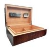 Visol Brown Crocodile Leather Cigar Humidor - Holds 25 Cigars - VHUD527