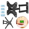 Fixed TV Wall Mount Bracket for 14-60in LED/LCD/PLASMA Flat TV VESA 400x400mm -8Â°~+5Â° Tilt Â±90Â° Swivel