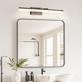 32 Inch Modern LED Bathroom Vanity Light - Sleek Black Metal Wall Light For Mirror, Dressing Room Or Sink Area