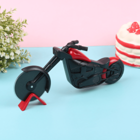 1pc, Premium Pizza Cutter, Pizza Wheel, Stainless Steel Pizza Cutter Wheel, Motorcycle Shape Plastic Pizza Cutter With Stainless Steel Blade