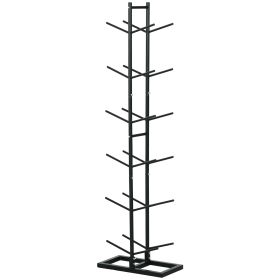 Soozier Vertical Basketball Rack, 12-Ball Capacity Organizer for Gym & Garage