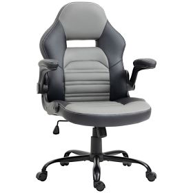 Vinsetto Gaming Chair Home Office Swivel Racing Computer Desk Chair with Flip-Up Armrest Wheels