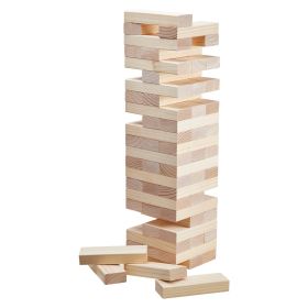 Tumbling Timber Toy 60 Blocks Giant Tumble Tower Blocks Game Pine Wood Box