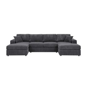 3 - Piece Corduroy Double-Chaise Sectional