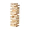 Tumbling Timber Toy, 54 Blocks Tumble Tower Blocks Game, Pine Wood Tumbling Tower Game with Storage Crate, Multiple Ways to Play Wooden Stacking Game