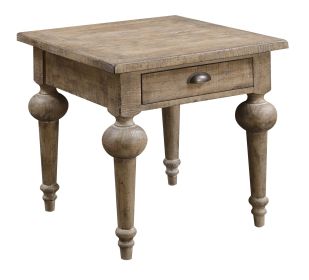Wallace & Bay Ludin Taupe Square End Table