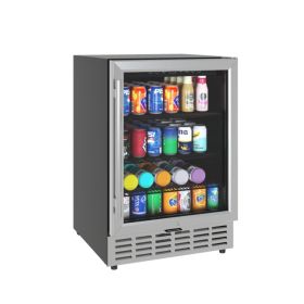 24in Beverage Refrigerator Cooler-120 Can Capacity