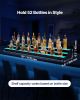 LED Lighted Liquor Bottle Display, 3-Tier 70 Inch, Illuminated Home Bar Shelf with RF Remote & App Control, 7 Static Colors