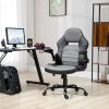 Vinsetto Gaming Chair Home Office Swivel Racing Computer Desk Chair with Flip-Up Armrest Wheels