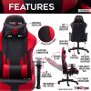 Techni Sport TS-90 Office-PC Gaming Chair, Red