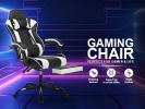 Gaming Chair with Footrest, Ergonomic Computer Chair with Headrest and Lumbar Support