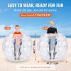 VEVOR Inflatable Bumper Balls 2-Pack, 4FT/1.2M Body Sumo Zorb Balls for Teen, 0.8mm Thick PVC Human Hamster Bubble Balls for Outdoor Team Gaming Play
