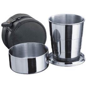 Visol Large Telescopic Shot Cup with Leather Carrying Case - VAC-102