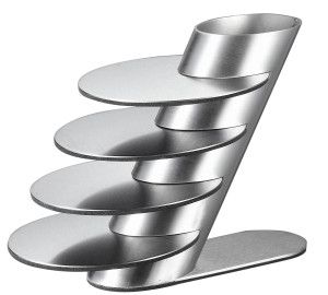 Visol Remy Stainless Steel Round Coaster Set with Holder - VAC348