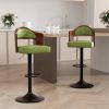 Swivel Bar Stools Set of 2 Seat Adjustable Height 25.2-33.8IN