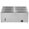 Commercial Food Warmer, 1500W Electric Stainless Steel Steam Food Warmer with Lid