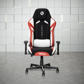 Techni Sport TSF72 Echo Gaming Chair - Black with Red & White (Color: as Pic)