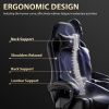 Video Game Chairs for Adults, PU Leather Gaming Chair with Footrest, 360°Swivel Adjustable Lumbar Pillow Gamer Chair