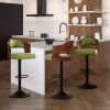 Swivel Bar Stools Set of 2 Seat Adjustable Height 25.2-33.8IN