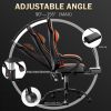 Video Game Chairs for Adults, PU Leather Gaming Chair with Footrest, 360°Swivel Adjustable Lumbar Pillow Gamer Chair