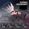 Gaming Chair with LED Light Control, Adjustable Backrest and Seat Height Swivel Recliner
