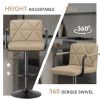 Bar Stools Set of 2, Seat Adjustable Height 25.5-34.5IN Barstools with Back & Arms
